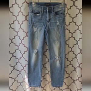 Judy Blue Faded Light Blue Distressed Boyfriend Jeans